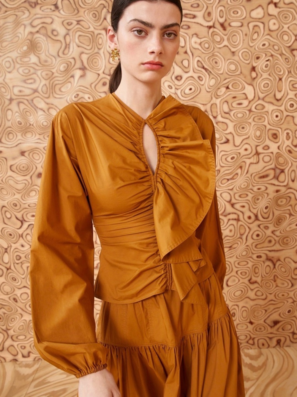 🧡 NEW Ulla Johnson Kalani Topaz Cotton blouse